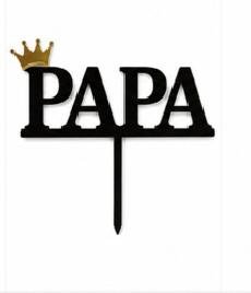 PAPA acrylic topper