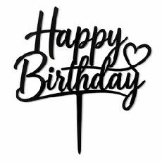 Happy Birthday acrylic toppers 