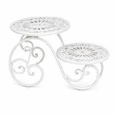 2 cake stand white